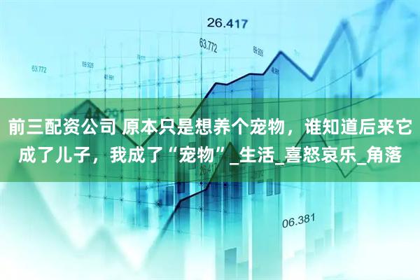 前三配资公司 原本只是想养个宠物，谁知道后来它成了儿子，我成了“宠物”_生活_喜怒哀乐_角落